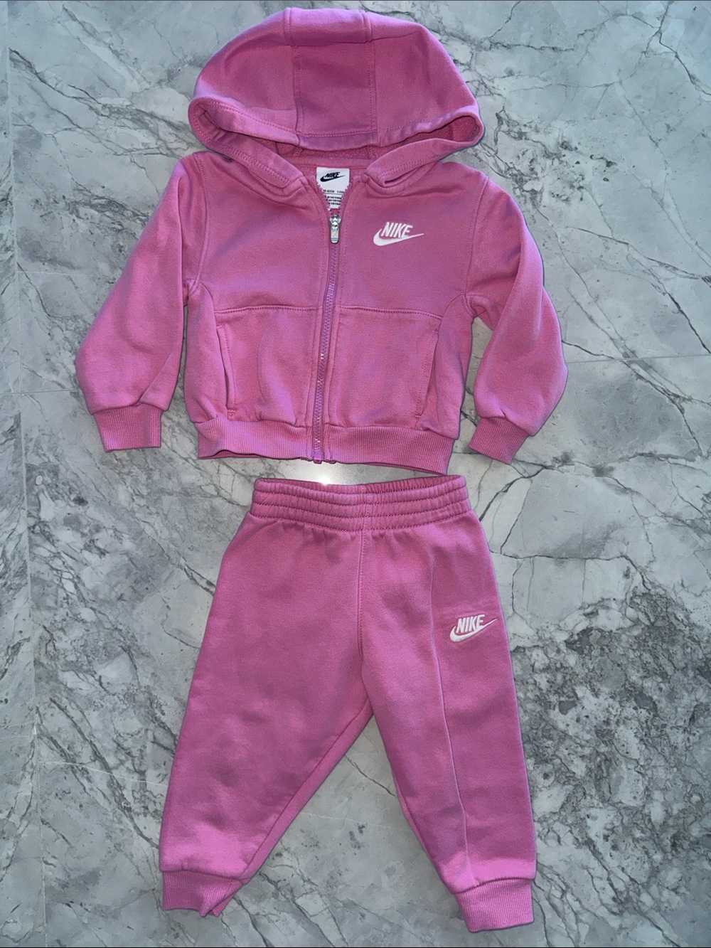 Nike Toddler Pink Zip Hoodie & Joggers Set